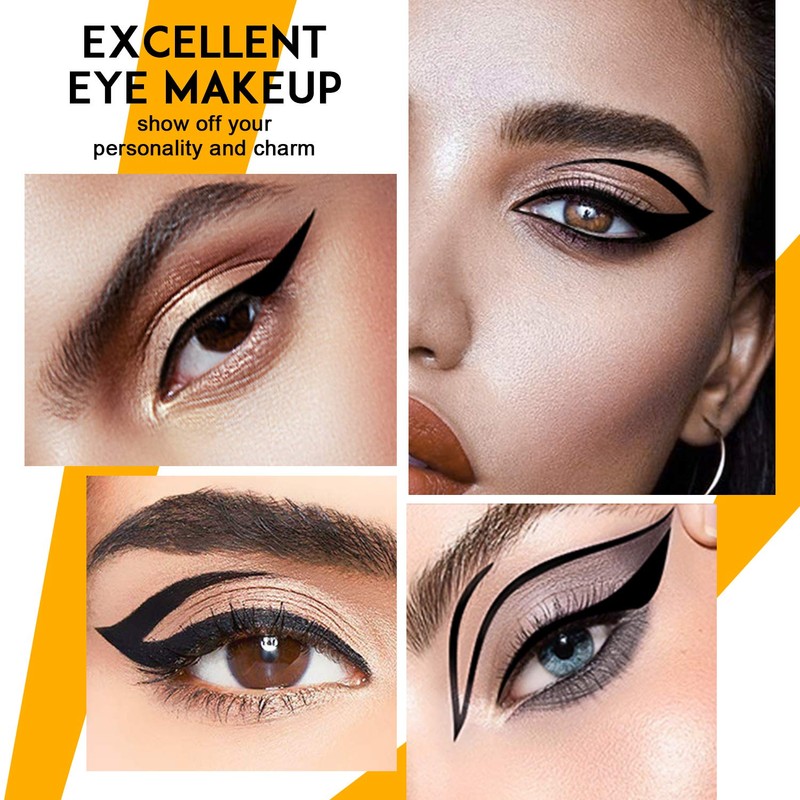 Magic Liquid Eyeliner, Black Waterproof Eye Liners, Long-Lasting, Sweatproof and