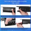 Cable Manager 1U Rack Mount, 19 Inch Horizontal 24 Slot