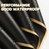 Black Flower Bouquet Wrapping Paper 20 Sheets Gold Edge Flower