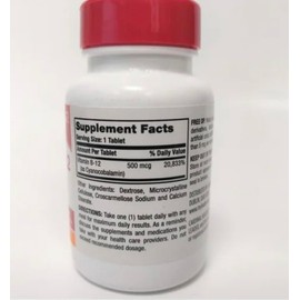 Leader Vitamin B-12 3000Mcg 60 Tablets per Bottle (5 pack)