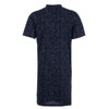 Henry Terre Men's Short-Sleeved Nightdress with Grid Lines, Chest Pocket,
