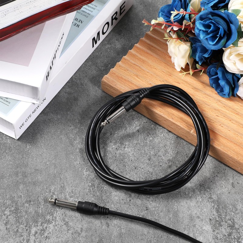 Zelphvt 2 Pack 6.35mm Male Plug to Bare Wire Open