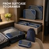 6-Piece Travel Compression Packing Cube Set with Mesh Panels and
