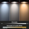 Smart 3 Inch LED Recessed Lighting, Ultra-Thin 60°Adjustable Downlight, 5W