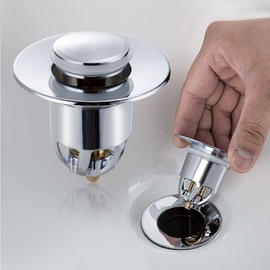 Washbasin trap accessories Water stopper Pop-up Pop-up drain pipe Hair, Brass washbasin trap / 세면대트랩 부속품 물마개 팝업 폽업 배수관 머리카락, 황동세면대트랩