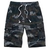 ELETOP Men's Cargo Shorts Elastic Waistband Drawstring Big and Tall