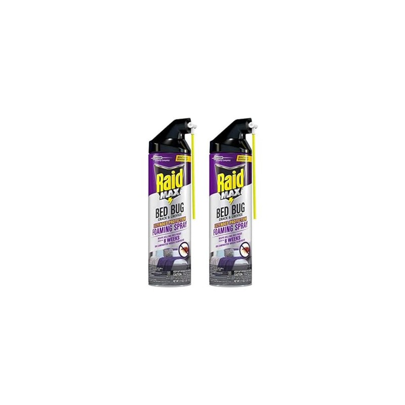 Raid Max Foam Bed Bug 17.5 Ounce (Pack of 2)
