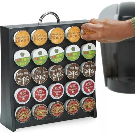 Escanver Organizador Porta 50 Capsulas Café K Cup Color Negro