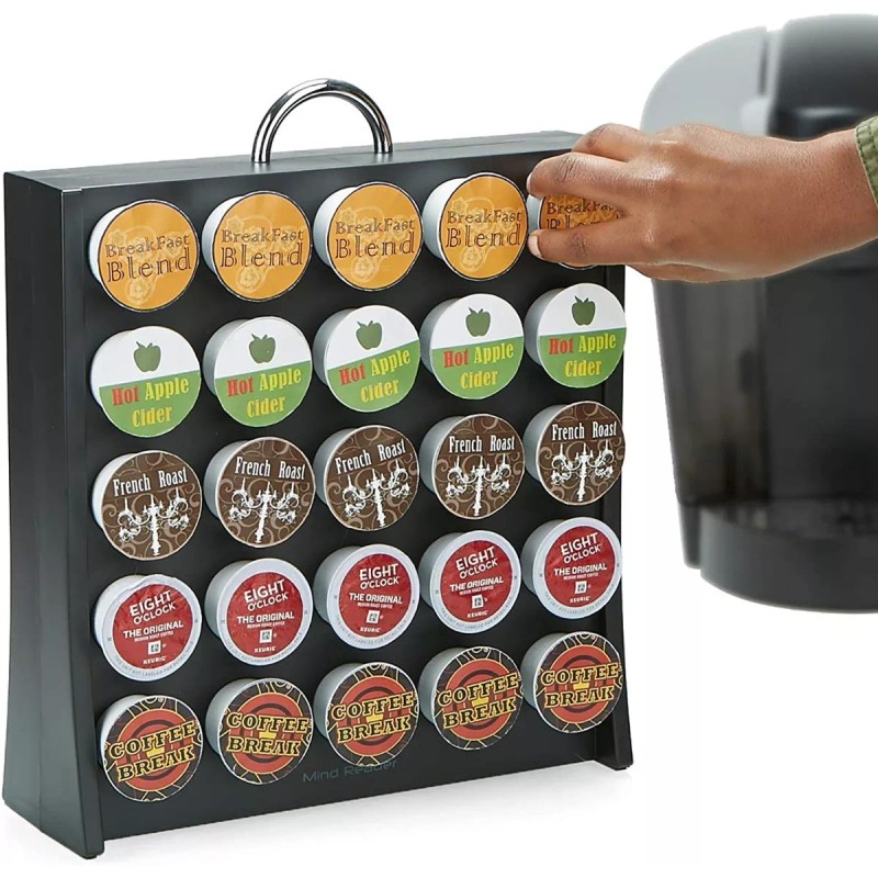 Escanver Organizador Porta 50 Capsulas Café K Cup Color Negro