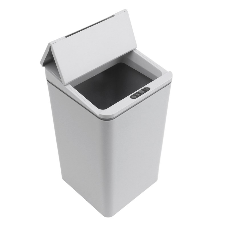 Desktop Sensor Trash Can USB Charging Foldable Lid 9L Intelligent