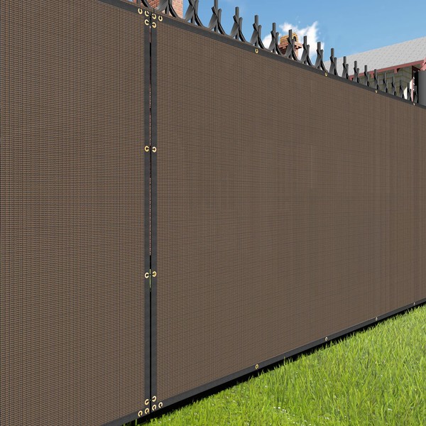 E&K 3'x1' Privacy Fence Screen with Grommets, Outdoor Windscreen Fence