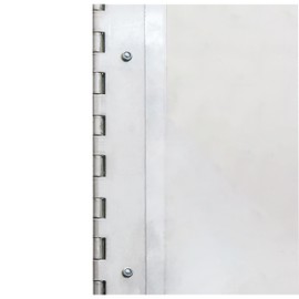 Extreme Max 3005.5275 Hinged Aluminum Trailer Door Slider Plate - 72", Silver