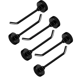 6pcs Magnetic Hooks, 2.2lb 2.8 Inch Long Heavy Duty Magnet Hooks Strong Magnetic Cruise Hooks Wall Hooks Magnetic Hangers for Cruise Ship Garage Kitchen Refrigerator (Black)