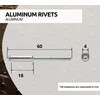 DOJA Industrial Aluminium Blind Rivets 6 x 18 mm Pack