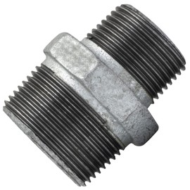 AERZETIX - C65076 – Sleeve reducers galvanised – male/male 1 1/4 inch x 1 inch made of cast iron – pipe screw connection with thread – sanitary heating work drinking water installation