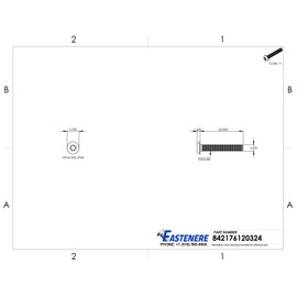 M3-0.50 x 20MM Button Head Socket Cap Screws ISO 7380 Stainless Steel Qty 100 D&J