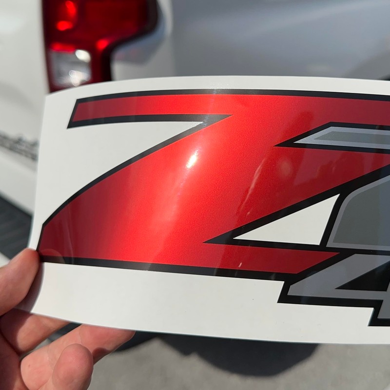 z71 4x4 Decals, Bedside Sticker for Chevy Truck (2007-2013) 1500