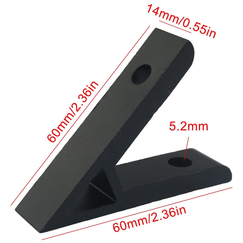 FMHXG 4PCS Industrial Aluminum Profile Corner Code Angle Connector Fitting