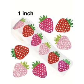 Starbucks 50 Pcs stickers Strawberry Holographic Small Business Packaging Journal Planner