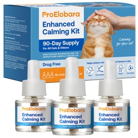ProElobara Cat Calming Pheromone Diffuser Refills: Cat Calming Pheromones Diffuser Refills - Reduces Stress & Anxiety with Calming Pheromones - 3 Refills / 90 Day Supply