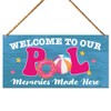Summer Memories Wood Sign, Pool Patio Decor for Home, Hanging