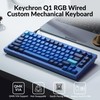 Keychron Q1 RGB Wired Custom Mechanical Keyboard, 75% Layout QMK/VIA