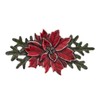 DANFORTH – Poinsettia Brooch Pin – Handcrafted Pewter Christmas Brooch