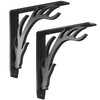 Starby Elk Lodge Antler Heavy Duty Steel Fireplace Mantel Brackets,