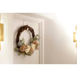 LabeL Free Me Robust 7” Over Door Hanger Hook: 1-3/8 inch Natural Pine (2 Pack)