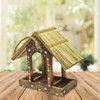 Artisan Rectangle Thatched Hanging Bird Table