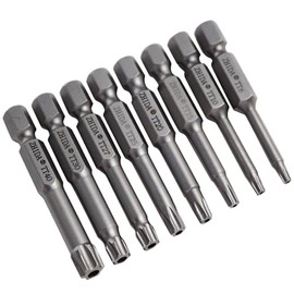 ZHIDA Security Torx Screwdriver Bits T8H T10H T15H T20H T25H T27H T30H T40H 5-pack (T8H T10H T15H T20H T25H T27H T30H T40H one set)