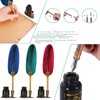 SERAKUKA MPRINCE Calligraphy Pen with Feathers, Includes Calligraphy Nibs, 12