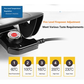 Xalonsibaz Electric Skillet Cord Replacement Thermostat Probe Cord Temperature Control Probe Power Cable Compatible with Masterbuilt Smokers & Electric Griddles,Electric Smoker