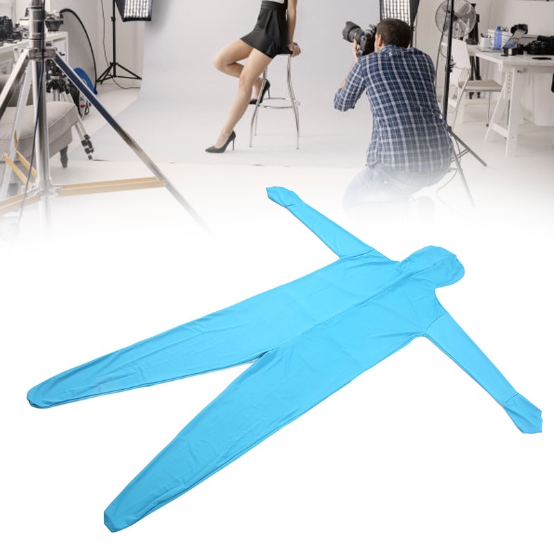 Photography Chromakey Bodysuit Blue Special Effects Full Body Stretch Fabric
