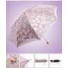 Honeystore Lace Travel Parasol Twice Folding Anti-uv Sunshade Windproof Umbrella