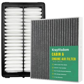 Engine Cabin Air Filter Kit for Hyundai & Kia | Compatible with Tucson/Santa Cruz(22-26), Santa Fe/K5(21-26), Sorento(21-25), Sonata(20-25), Sportage(23-25) | Replaces 28113L1000, 97133L1000