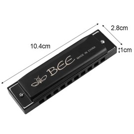 Harmonica, 10 Holes, Diatonic, Mouthharp, Harmonica C, Harmonica Children, Major Blues Harmonica, Harmonica for Children, Student, Advanced and Beginners