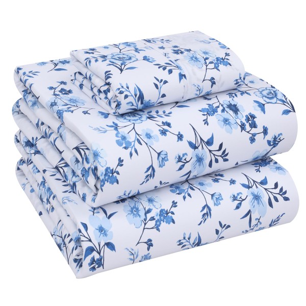 RUVANTI 100% Cotton Twin XL Sheet Sets, 3 Pieces, Soft