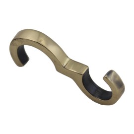 Thin Profile Antique Brass Picture Rail Hook
