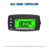 Runleader Digital Engine Temperature Meter Green Backlight Display for Lawn