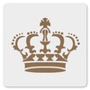 MAGJUCHE Crown Stencil 6 Inches, Reusable King Stencil for Painting