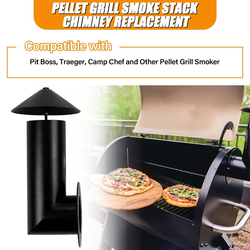 COMVIEE Pellet Grill Smoke Stack Chimney Replacement for Pit Boss