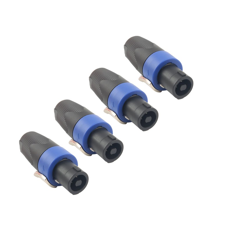 Devinal Professional SpeakOn Speaker Adapter Connectors 4 Pole Plug Twist