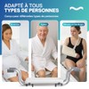 Non-slip aluminium and plastic PMR bath seat – Adjustable in