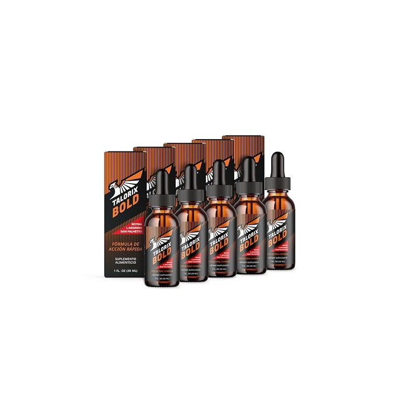 Talorix Bold - Gotas para Hombres | Fórmula con Biotina,