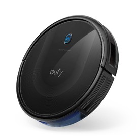 eufy Like-New BoostIQ RoboVac 11S MAX, Robot Vacuum Cleaner, Super-Thin, Powerful Suction, Quiet, Self-Charging Robotic Vacuum Cleaner, Cleans Hard Floors to Medium-Pile Carpets, Black (Renewed)