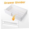 SHINEOFI 6 Pcs Expandable Clear Drawer Dividers Adjustable Organizers for