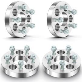 Aintier 4X 1 inch 5x100 to 5x100 Wheel Spacer 5 Lug Compatible with for Baja for Outback for Forester for Impreza Wheel Spacer