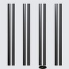 3 x 300 mm black flex hinges with low profile,