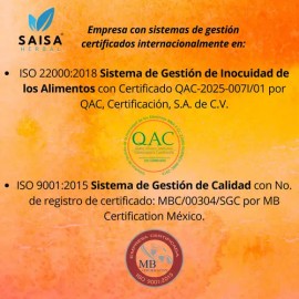 Cordyceps Adaptógeno Premium 100% Puro | 120 Cápsulas | Saisa Herbal | Energía, Resistencia y Sistema Inmune